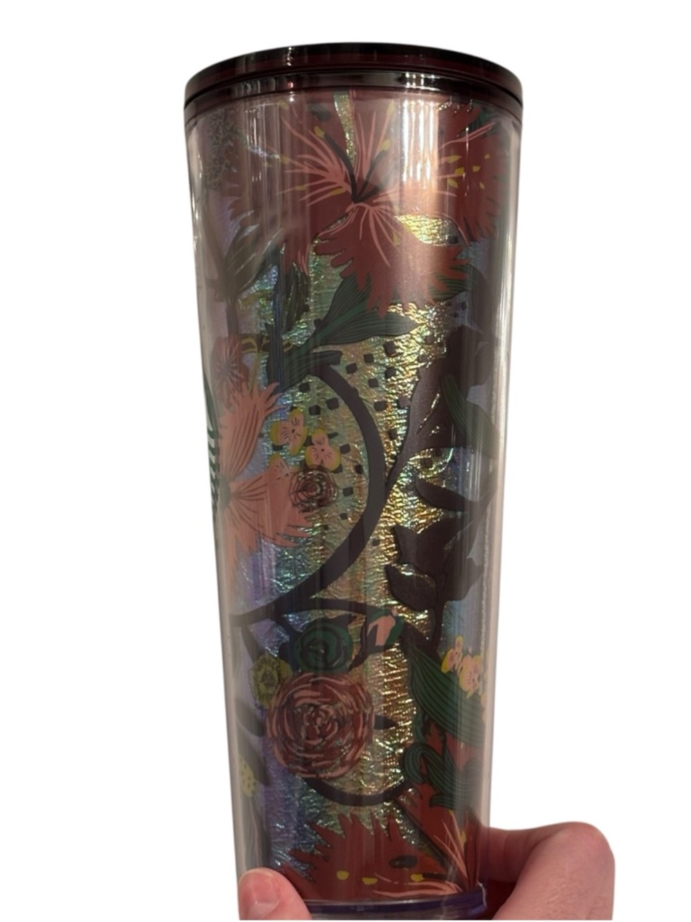 Starbucks | Fall 2021 Rising Floral Metallic Foil Cold Cup 24oz - Picture 11 of 12